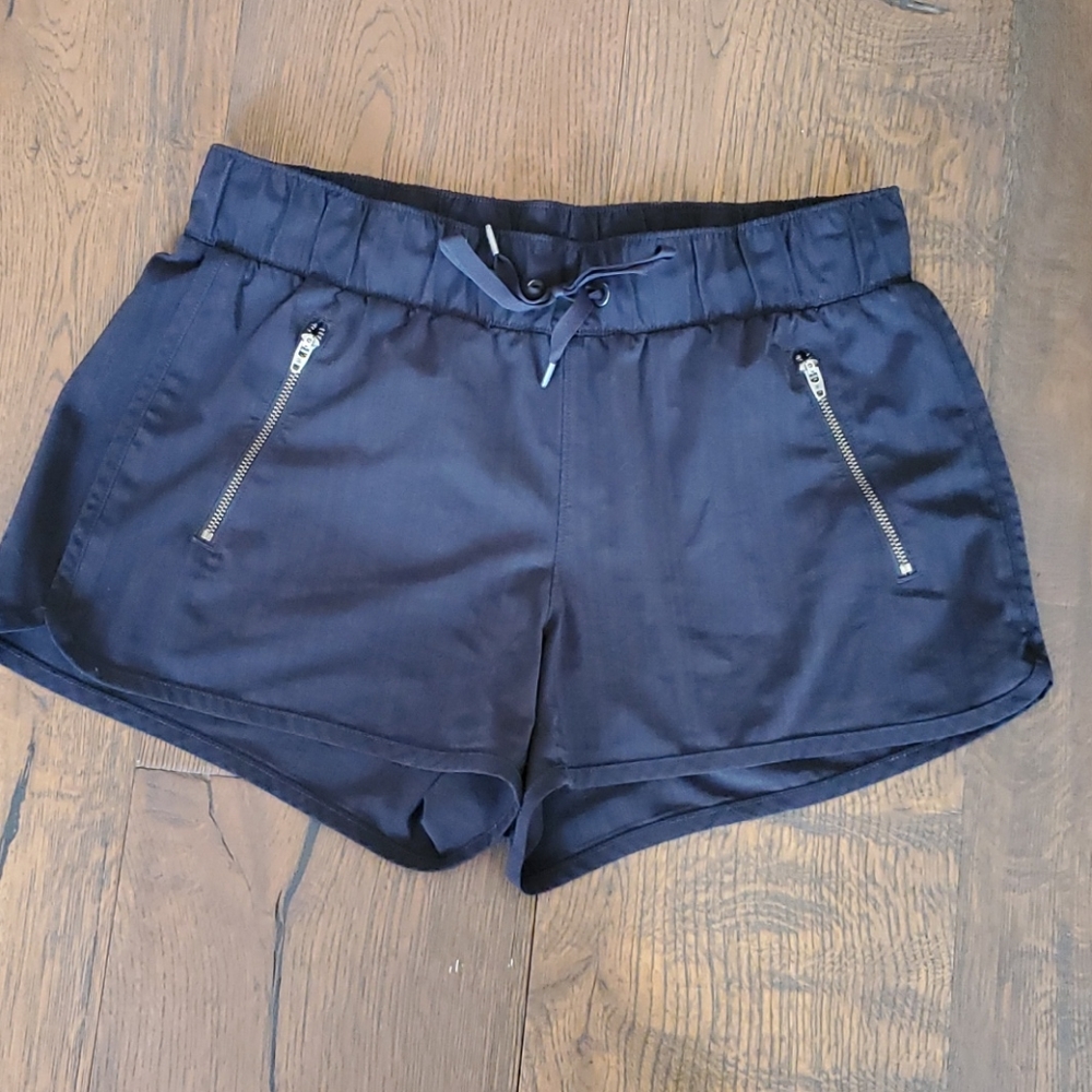 Black athletic shorts